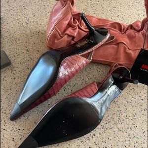 Heels and matching bag